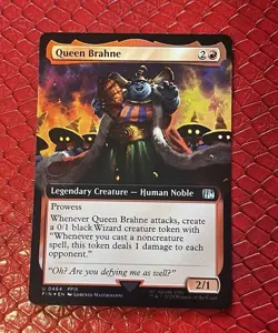 MTG Queen Brahne Foil ( Extended Art) Final Fantasy - Image 1