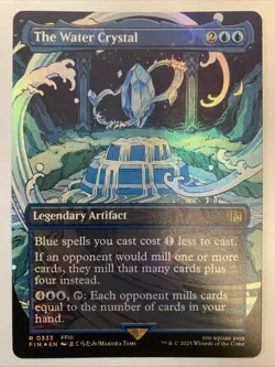 FOIL NM The Water Crystal FIN Final Fantasy 333 FULL ART BORDERLESS RARE MTG - Image 1
