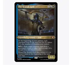 The Scarab God (Foil Etched) [Commander Masters] Foil Near Mint 1x - Image 1