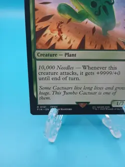 MTG FINAL FANTASY RARE Jumbo Cactuar #191 Near Mint - Image 3