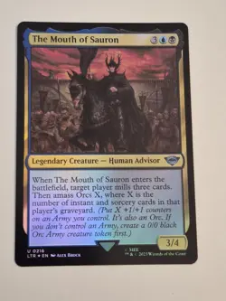 2023 MTG LTR The Mouth of Sauron U Foil Legendary Creature #216 - Image 1