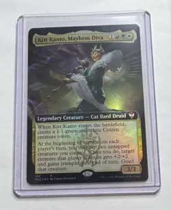 Kitt Kanto, Mayhem Diva #104 Streets of New Capenna Mythic Foil Extended Art MTG - Image 1
