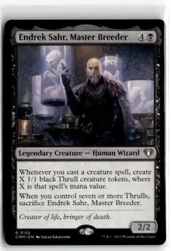2023 MTG CMM Endrek Sahr, Master Breeder R Legendary Creature #155 - Image 1
