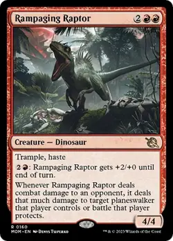 RAMPAGING RAPTOR (MOM) March of the Machine - MTG - NM - Image 1