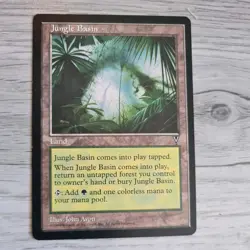 MTG Jungle Basin Visions Magic the Gathering +EXTRAS. - Image 1