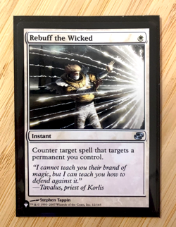 Rebuff the Wicked - FANTASTIC Condition - The List Reprints Regular NM MTG - Image 1