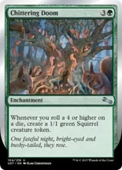 1x Chittering Doom MTG Unstable NM Magic Regular - Image 1