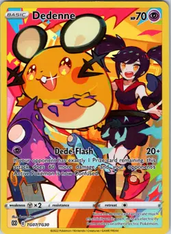 POKEMON TCG - BRILLIANT STARS - DEDENNE- TG07-TG30 - Trainer Gallery- MINT - Image 1