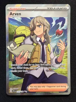 Arven 235/198 Pokemon TCG SV01: Scarlet & Violet Base Set Holo NM - Image 1