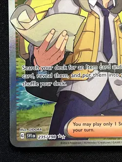 Arven 235/198 Pokemon TCG SV01: Scarlet & Violet Base Set Holo NM - Image 2