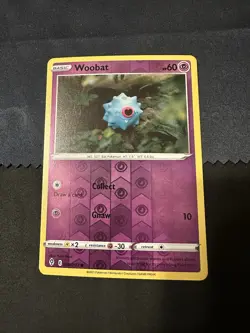 Pokemon TCG Woobat Evolving Skies 068/203 Reverse Holo Common - Image 1
