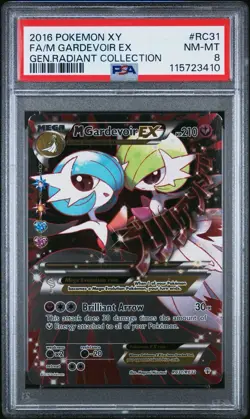 2016 Pokemon XY Generations Radiant Collection Gardevoir EX Full Art RC31 PSA 8 - Image 1