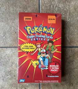 Pokemon Topps Series 2 Booster Box Sealed With 8 Sealed Packs - Image 1