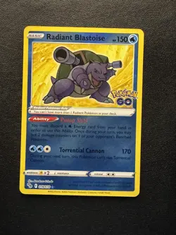 Radiant Blastoise 18/78 Pokemon GO Radiant Rare NM - Image 1