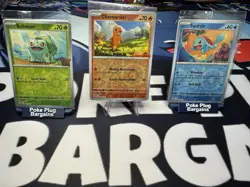 Squirtle Pokemon Center Stamped 151, charmander & Bulbasaur promos included - Image 1