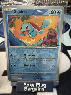 Squirtle Pokemon Center Stamped 151, charmander & Bulbasaur promos included - Image 4