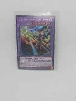 Gladiator Beast Tamer Editor BLLR-EN023 Secret Rare 1st Edition YuGiOh TCG Card - Image 1