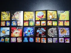 Pokemon Card Coris Promo Non Holo Sticker x4 Raichu Pikachu Pichu etc #4423 - Image 1