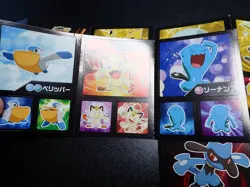 Pokemon Card Coris Promo Non Holo Sticker x4 Raichu Pikachu Pichu etc #4423 - Image 4
