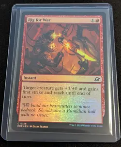 MTG - x2 Rig for War 1 FOIL & 1 Regular - Edge of Eternities - Pack Fresh!! - Image 2