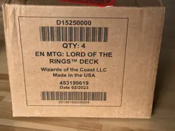 MTG LotR Tales of Middle-Earth Commander Box - 4 decks SEALED 195166205052 - Image 1