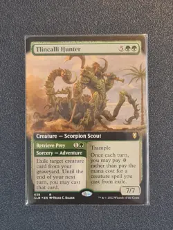 MTG Tlincalli Hunter - Extended Art - CLB - Near Mint+ Condition - Image 1