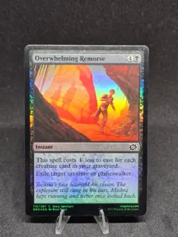 MTG Overwhelming Remorse 110/287 Brothers War Common Foil NM - Image 1