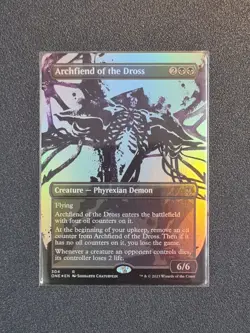 MTG Archfiend of the Dross - Borderless - Foil - ONE - Near Mint+ Condition - Image 1
