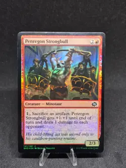 MTG Penregon Strongbull 147/287 Brothers War Common Foil NM - Image 1