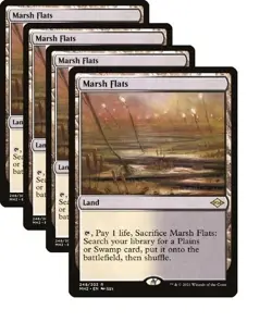 QTY: 4 - Marsh Flats 248 Regular Near Mint NM Magic the Gathering MTG MH2 - Image 1
