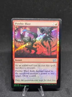 MTG Pyrrhic Blast 148/287 Brothers War Uncommon Foil NM - Image 1