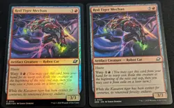 MTG - x2 Red Tiger Mechan 1 FOIL & 1 Regular - Edge of Eternities - Pack Fresh!! - Image 1