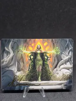 MTG Titania, Voice of Gaea 26/81 Brothers War Art Series Gold Stamped NM - Image 1