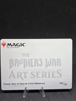 MTG Titania, Voice of Gaea 26/81 Brothers War Art Series Gold Stamped NM - Image 2