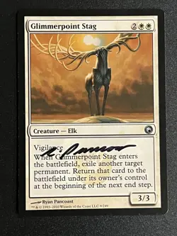 SIGNED Mind Control 67/249 + Glimmerpoint Stag 9/249 Ryan Pancoast MTG Uncommons - Image 4