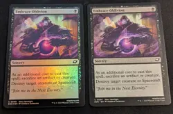 MTG - x2 Embrace Oblivion 1 FOIL & 1 Regular - Edge of Eternities - Pack Fresh!! - Image 1