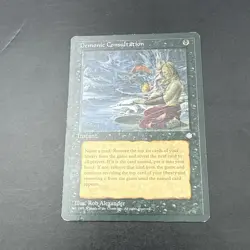 Magic the Gathering (MTG) Demonic Consultation, Ice Age Regular 1995 - Image 1