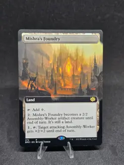 MTG Mishra's Foundry 372 Brothers War Extended Art Rare NM - Image 1