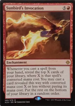 165/279 SUNBIRD'S INVOCATION RARE IXALAN MTG CARD - Image 1