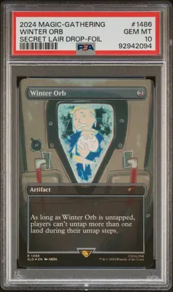 MTG - Winter Orb Borderless FOIL - Secret Lair Fallout - PSA 10 Mint - Image 1