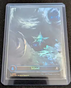 MTG - Island (0263) BORDERLESS FOIL - Edge of Eternities - Pack Fresh!! - Image 2