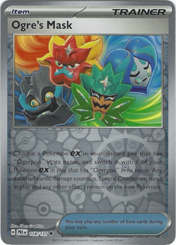 Ogre's Mask #118/131 Sv: Prismatic Evolutions Reverse Holo - Pokemon - Image 1