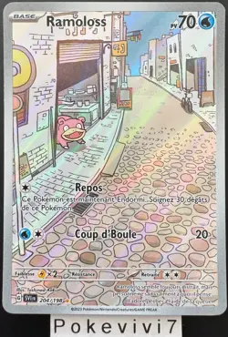 Carte Pokemon RAMOLOSS 204/198 Holo Secrete EV1 Ecarlate et Violet SV1 FR NEUF - Image 1