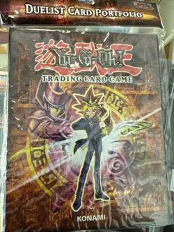 Yugioh Trading Card Game Binder 1996 Yugi Artwork 4 Page Inserts. Rare Binder - Image 1