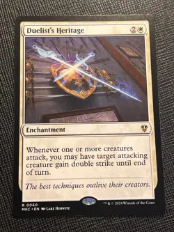 DUELIST'S HERITAGE - MTG - NON FOIL - MKC - COMMANDER - BLAME GAME - 2024 - NM - Image 1