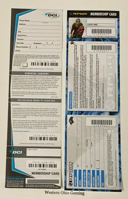 DCI Membership Card 2004 and RPGA Membership Card 2002 BLANK READ - Image 1