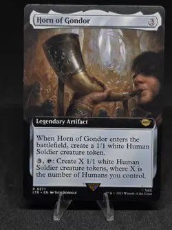 MTG Horn of Gondor 0377 Lord of the Rings Uncommon Extended Art NM - Image 1