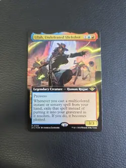 Lilah, Undefeated Slickshot - Foil - Extended Art R MTG Outlaws of Thunder OTJ - Image 1