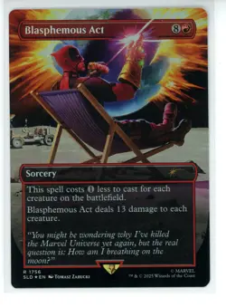 MTG Blasphemous Act x1 *Rainbow Foil* from Secret Lair - Image 1