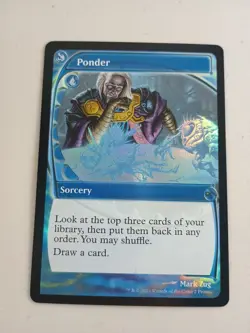 MTG Ponder (Future Sight) Secret Lair Drop Foil Magic NM - Image 1